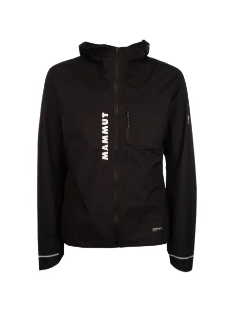 Mammut logo-print hooded jacket Black 101030000