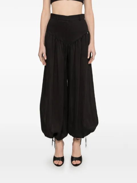 NISSA balloon fit trousers Black P16580BLACK