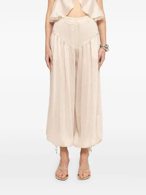 NISSA balloon fit trousers Neutrals P16580CREAM