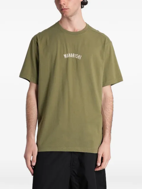 Maharishi embroidered-logo T-shirt Green 7290