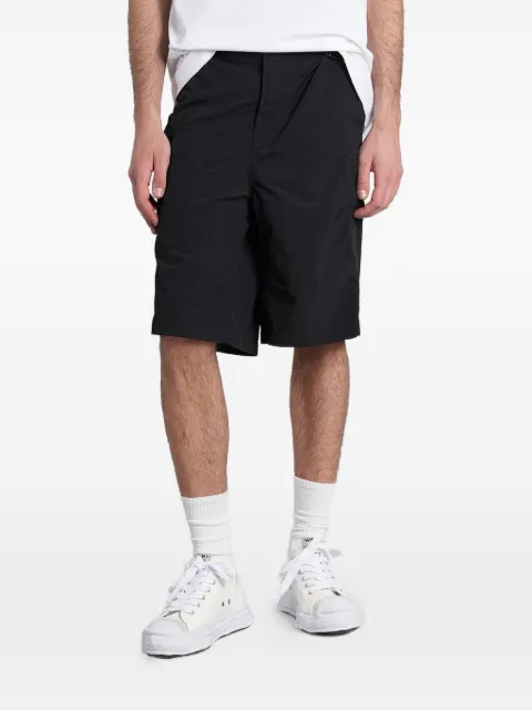 Maharishi logo-print cargo shorts Black 7205