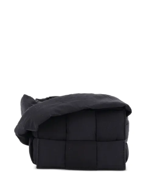 Bottega Veneta Pre-Owned Cassette Maxi Intrecciato Nylon Extra Mini crossbody bag Black OTGOVARWGN70B52U