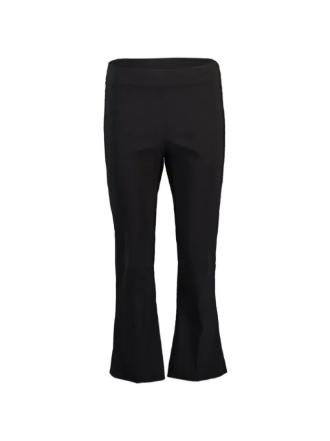Avenue Montaigne crop flare trousers Black LEOF954BLK