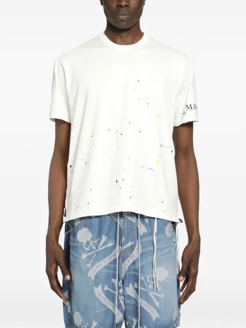 Mastermind World distressed crew-neck T-shirt White MW26SE1TS036019