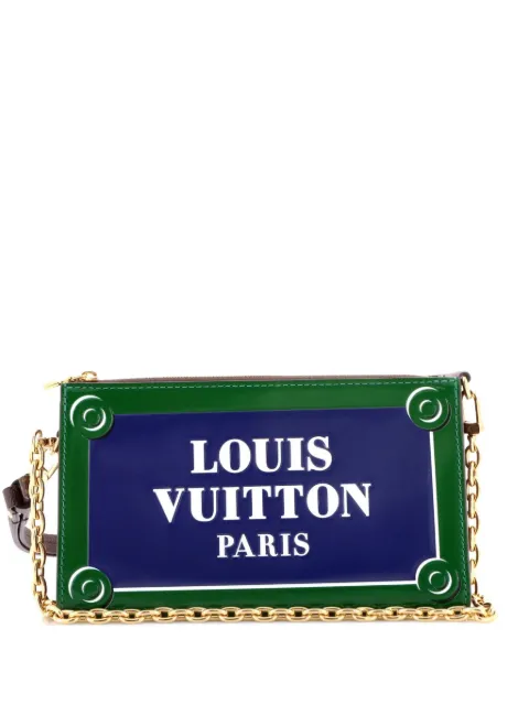 Louis Vuitton Pre-Owned Lexington Pouch Parisian Street Sign Printed Leather and Monogram Canvas shoulder bag Brown 2PTGEGTN8W6EUIVT