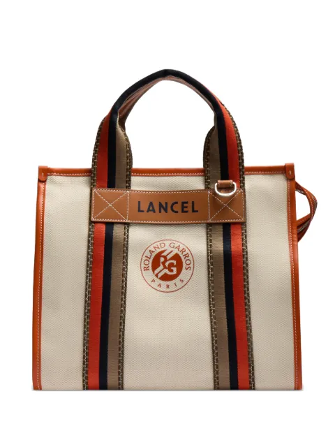 Lancel x OLAND GARROS M ZIP TOTE BAG Neutrals A14114HMTU
