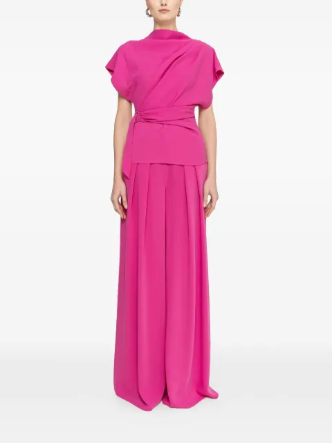 NISSA high-rise palazzo pants Pink P16530FUCHSIA