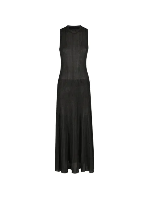 Federica Tosi ribbed-knit sleeveless maxi dress Black 4231245229
