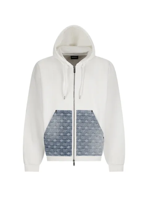 DSQUARED2 panelled hoodie White S74HG0186D25028