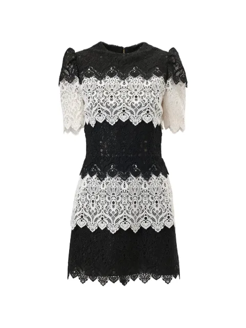Carolina Herrera lace-trim mini dress Black S2611N515FCO