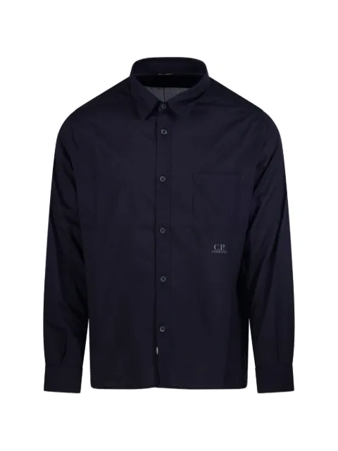 C.P. Company light mussola long-sleeve button shirt Blue 20CMSH225A110349G888