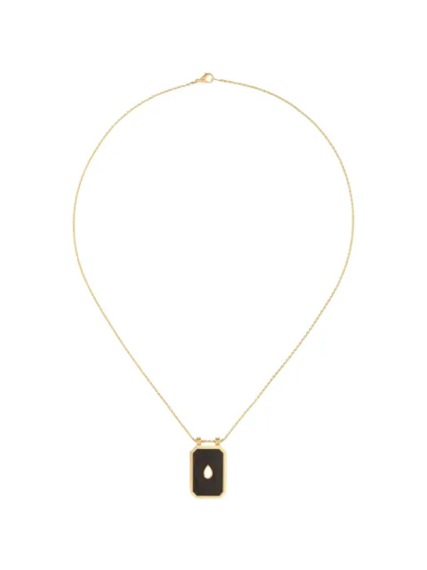 Marie Lichtenberg Ebony Eye diamond necklace Gold MLB0166