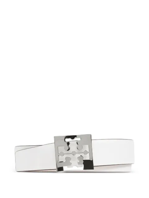 Tory Burch logo-plaque reversible belt White 1750530