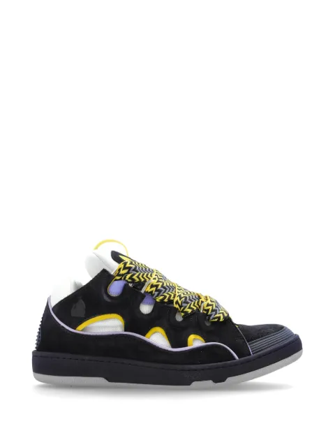 Lanvin Curb panelled sneakers Blue FUSKDK12BICOE25
