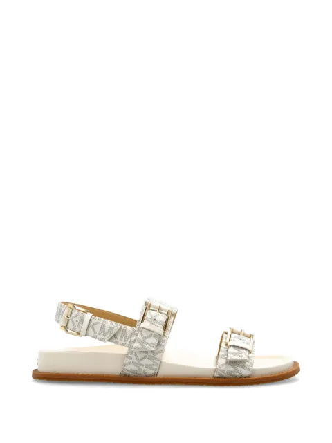 Michael Michael Kors logo-monogram buckle-strap sandals Neutrals 150VANILLA