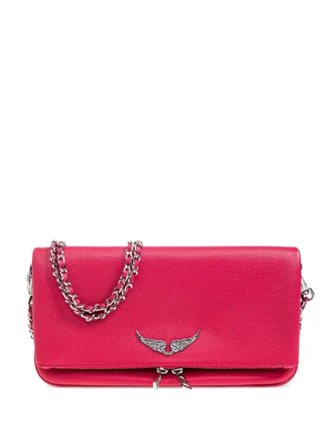 Zadig&Voltaire Rock leather shoulder bag Pink LWBA00001