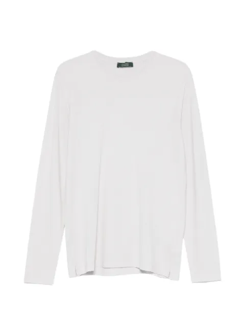 Zanone IceCotton long-sleeve T-shirt White 815134ZG380