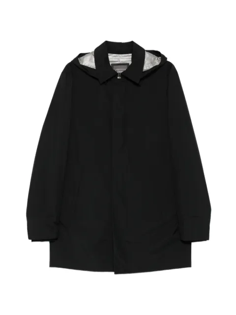 Herno hooded concealed-fastening raincoat Black IM000349U11124