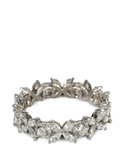 Tiffany & Co. Pre-Owned Victoria diamond ring Silver 152880