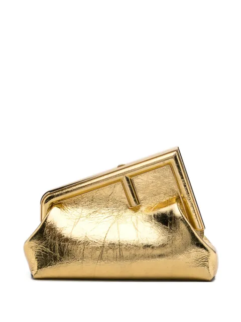 Fendi Pre-Owned medium Fendi First clutch bag Gold FENDIFIRST