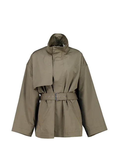 FRAME storm-flap belted jacket Green WE26WOW003
