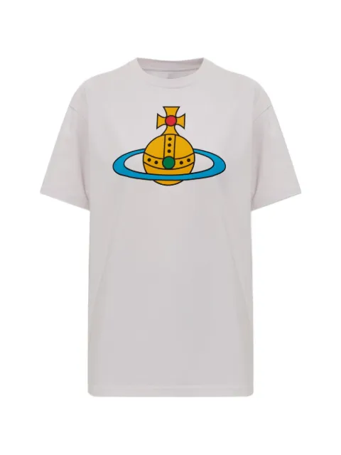 Vivienne Westwood Orb-print T-shirt White 3G01004SJ001M