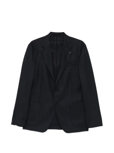 Lardini pin-lapel blazer Blue PAIF66505850BL