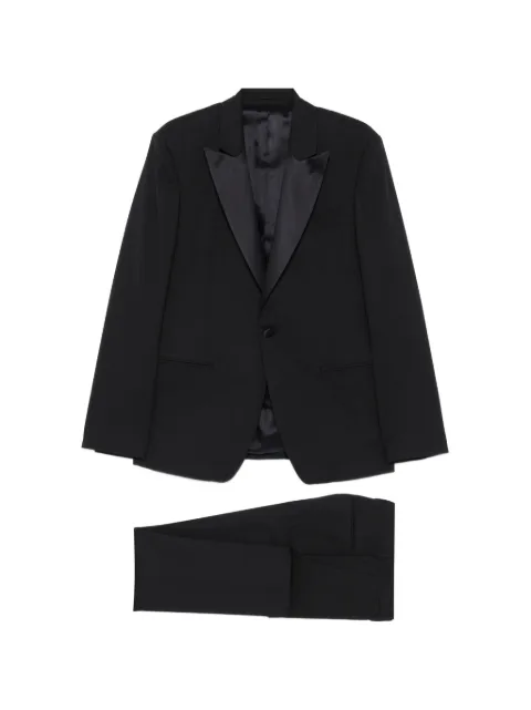 Lardini peak-lapel three-piece suit Blue PA5914E1PAE66301