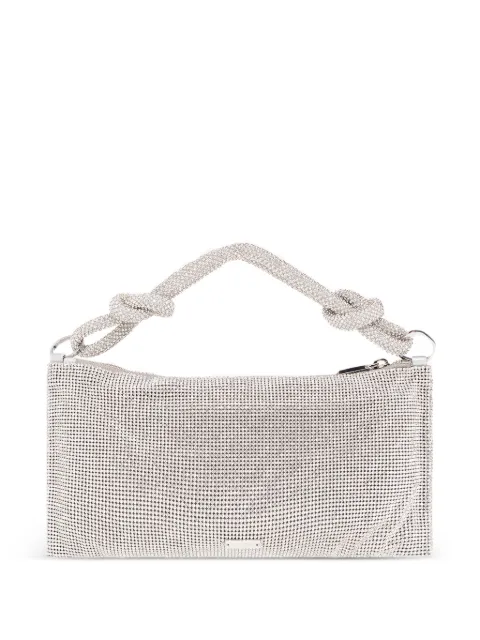Cult Gaia Hera Nano knotted rhinestone tote bag Silver SH2086MS0