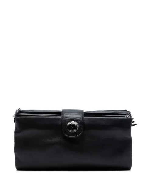 CHANEL Pre-Owned 2013-2014 Lambskin Globe Emblem clutch bag Black JCUN77NN2KGILX9Y