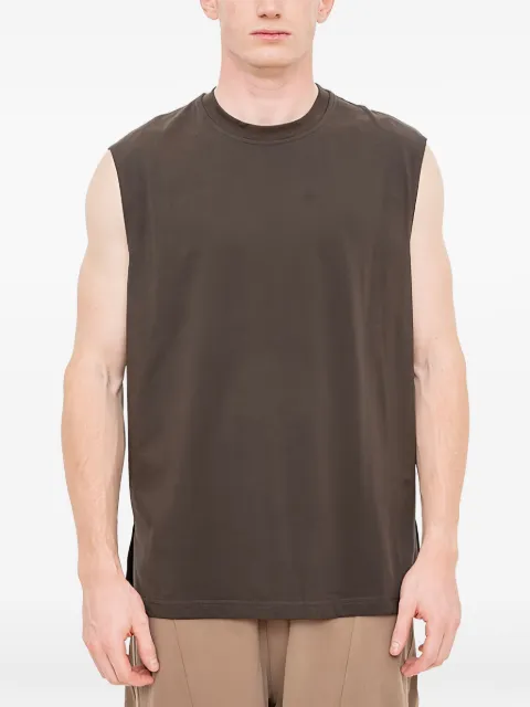 Joe Chia boxy sleeveless T-shirt Brown TS2621BR