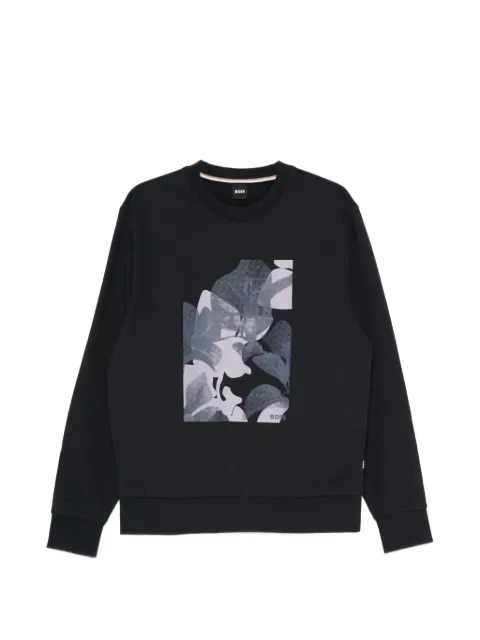 BOSS graphic-print sweatshirt Blue 50559761