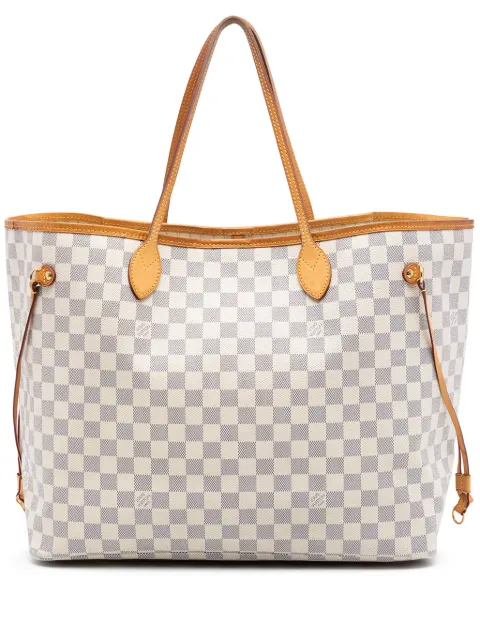 Louis Vuitton Pre-Owned 2014 Damier Azur Neverfull GM tote bag White CQ6RQBBNT54MUVW7