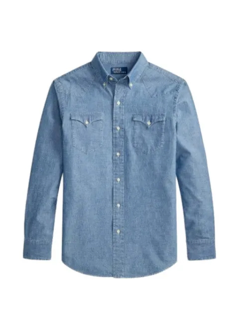 Polo Ralph Lauren buttoned-pocket denim shirt Blue 710P08234001