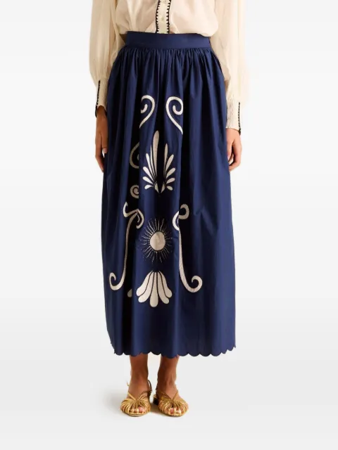 Carolina K Larissa maxi skirt Blue 226SA23