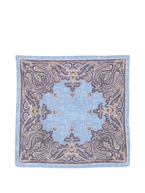 Dell'oglio paisley-print scarf Blue 50503