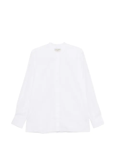 Officine Generale Gaston band-collar shirt White MSHI006PRE