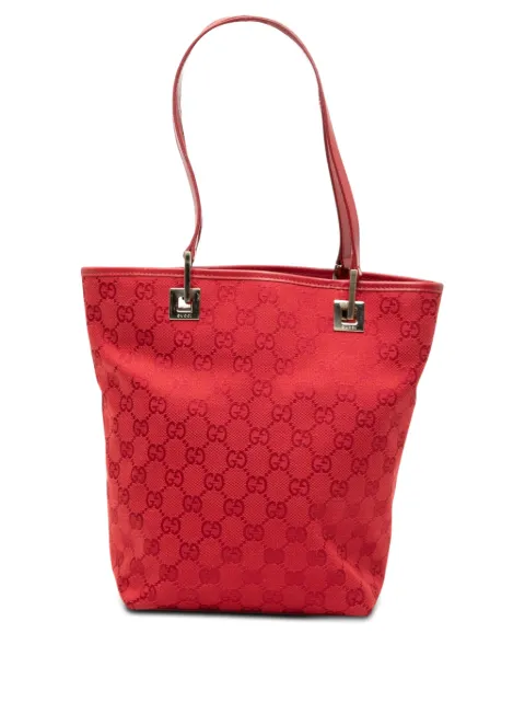 Gucci Pre-Owned 2000-2015 GG Canvas tote bag Red LAEO4GQM0HWL4ART