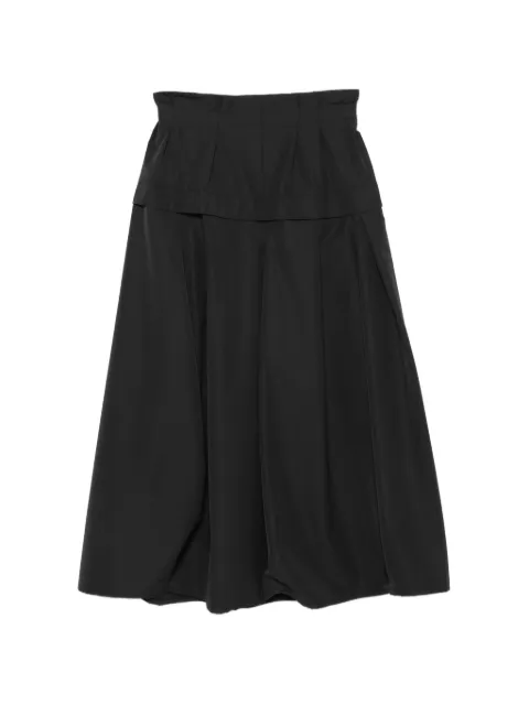 LITKOVSKA pleated panelled skirt Black S091MSS26