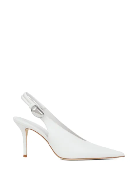 POTAMY slingback pumps White PP01381CN05WHITE26S