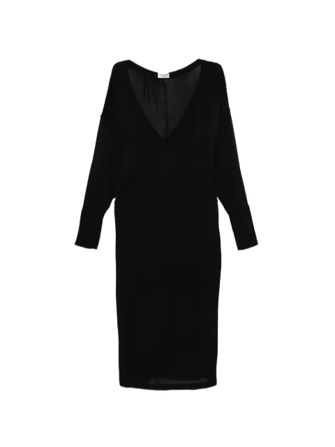 Alaïa Pre-Owned 1990s V-neck dress Black AL680AXX