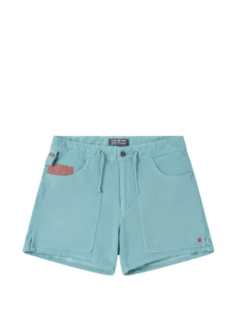 AMUNDSEN appliqué shorts Blue MSS591501