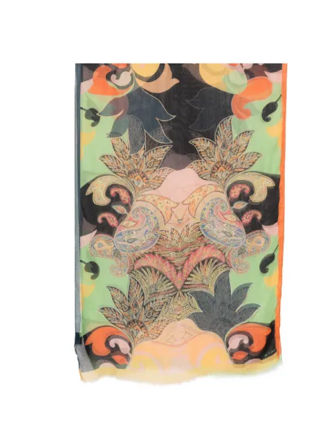 ETRO paisley-print scarf Green WATA0009AKI72