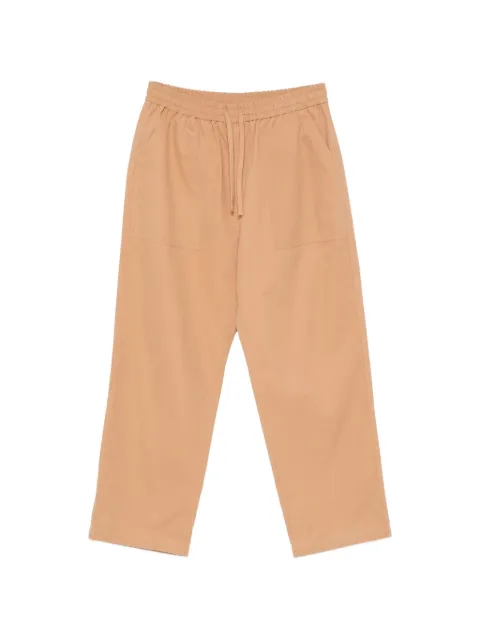 Maison Kitsuné drawstring patch-pocket trousers Neutrals QM01109WW9102