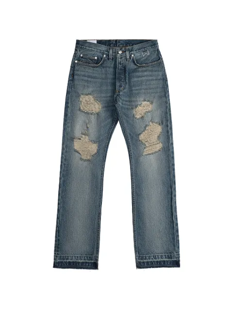 RHUDE distressed straight-leg jeans Blue RHPS24PA03012305DIG