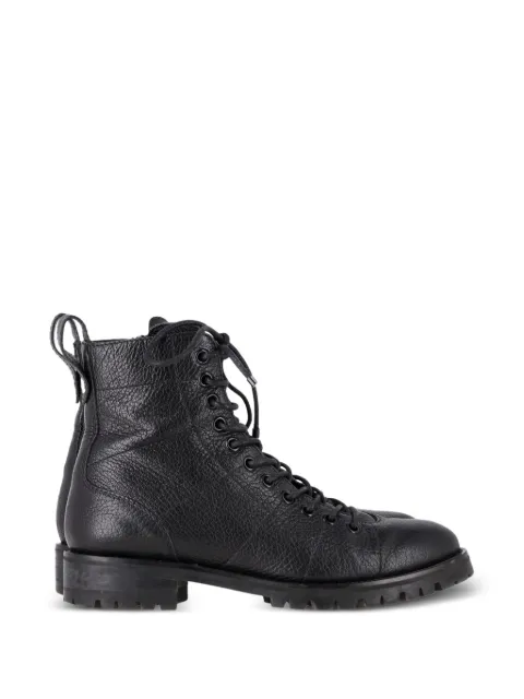 Jimmy Choo Pre-Owned ankle lace-up boots Black RFCPUGBSH714687W