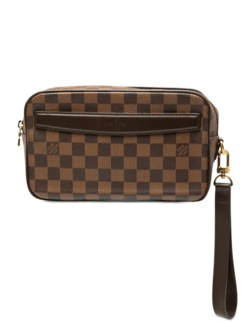 Louis Vuitton Pre-Owned 2013 Damier Ebene Pochette Saint Paul clutch bag Brown O41ANS1HKMZFQTD8