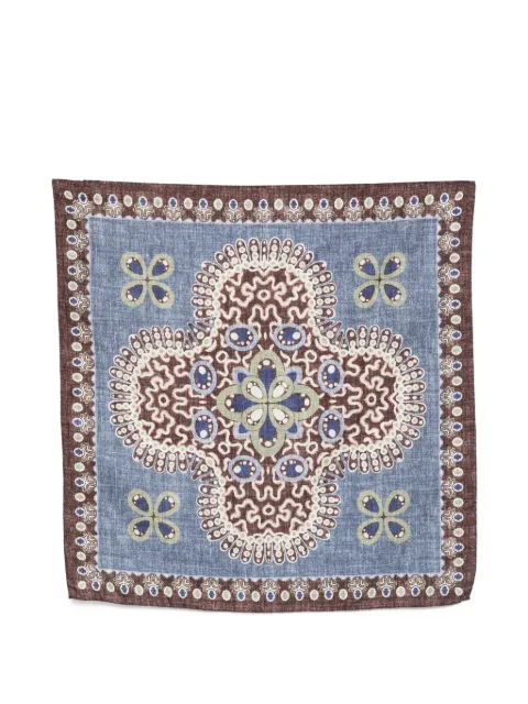 Dell'oglio Tokio abstract-print scarf Blue 502