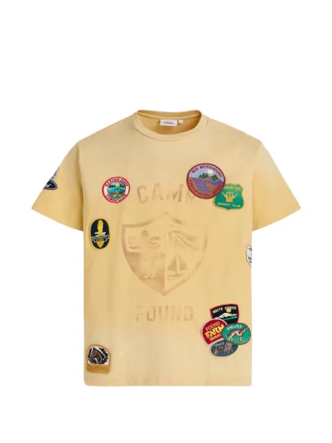 FOUND embroidered patches T-shirt Neutrals FOSS26TT10012