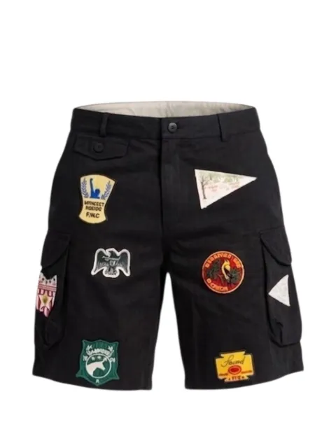 FOUND patchwork cargo shorts Black FOSS26SH08012